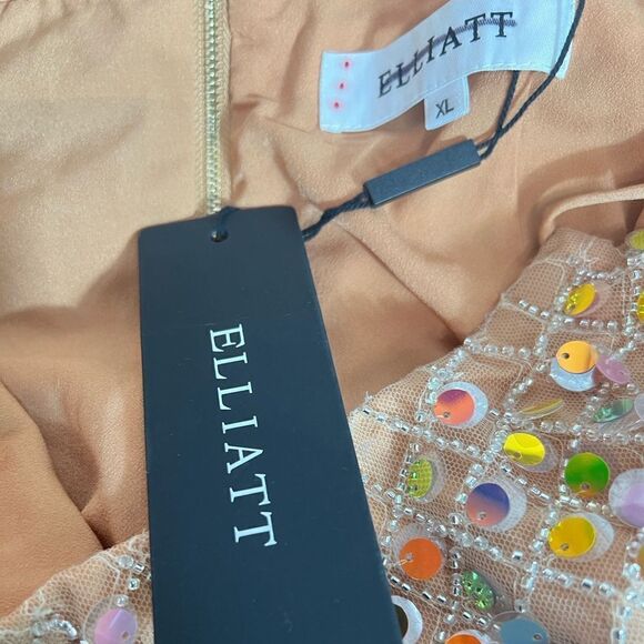 Free People Elliatt Cabana Embellished Midi-Dress/ size XL - Picture 12 of 14